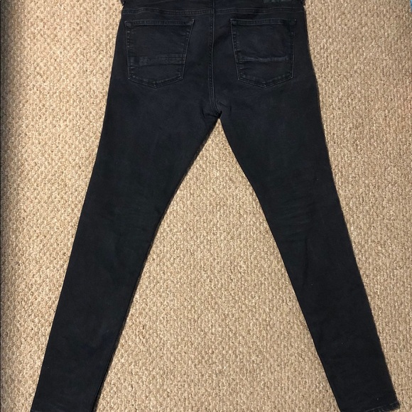 PACSUN BLACK WASHED STRETCH (MENS) - Picture 2 of 5
